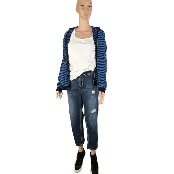 Vintage Lauren Ralph Lauren Zip Hoodie, Blue Navy |M - Picture 8 of 15